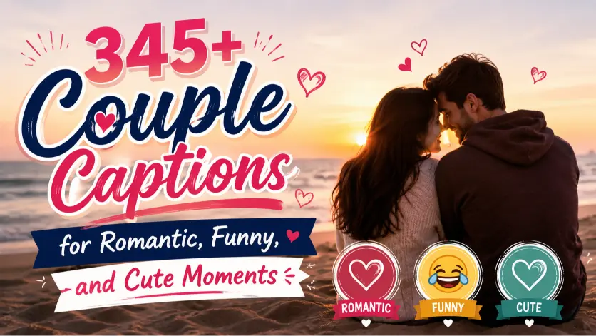 Couple captions with caption generator