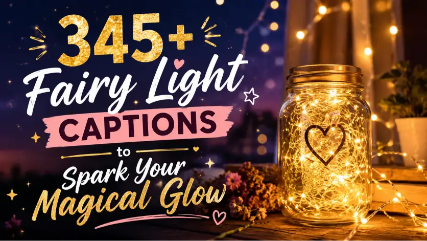 Fairy light captions with caption generator