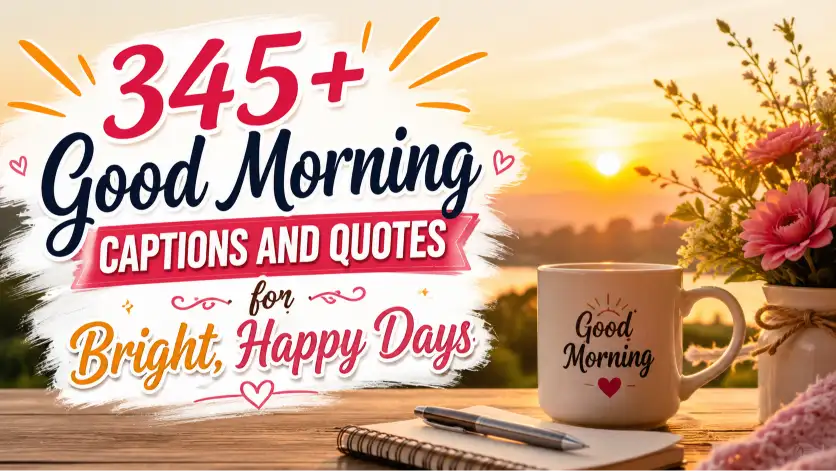 Good Morning captions with caption generator
