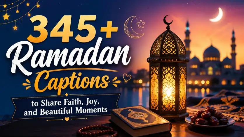 Ramadan captions with caption generator