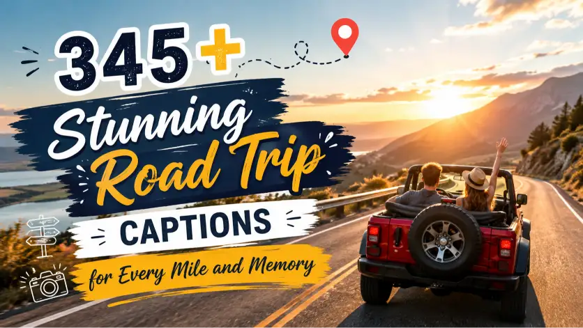 Road trip captions with caption generator
