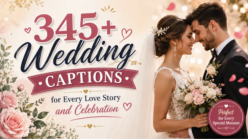 Wedding captions with caption generator