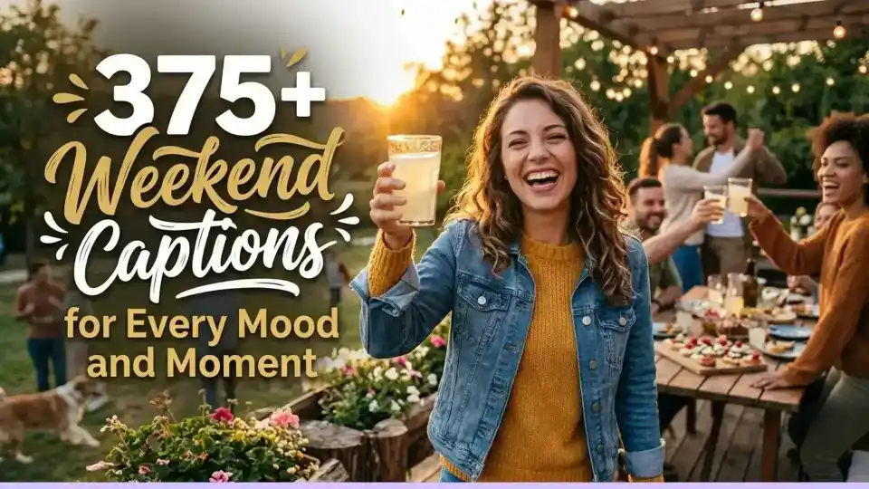 Weekend captions for every mood and moment with caption generator