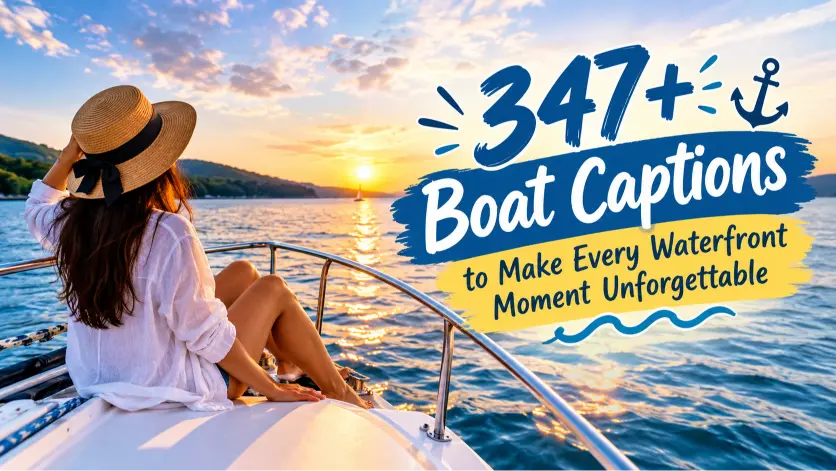 Boat captions with caption generator