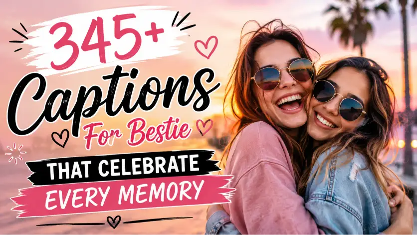 Captions for bestie with caption generator