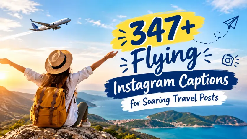 Flying Instagram captions with caption generator