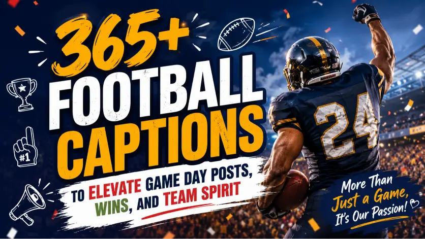 Football captions with caption generator