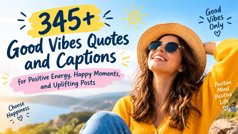 Good vibes captions with caption generator