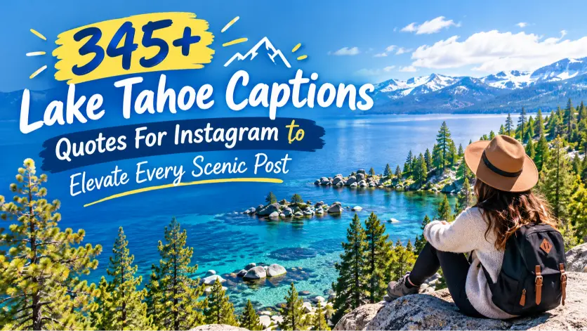 Lake Tahoe Captions with Caption Generator