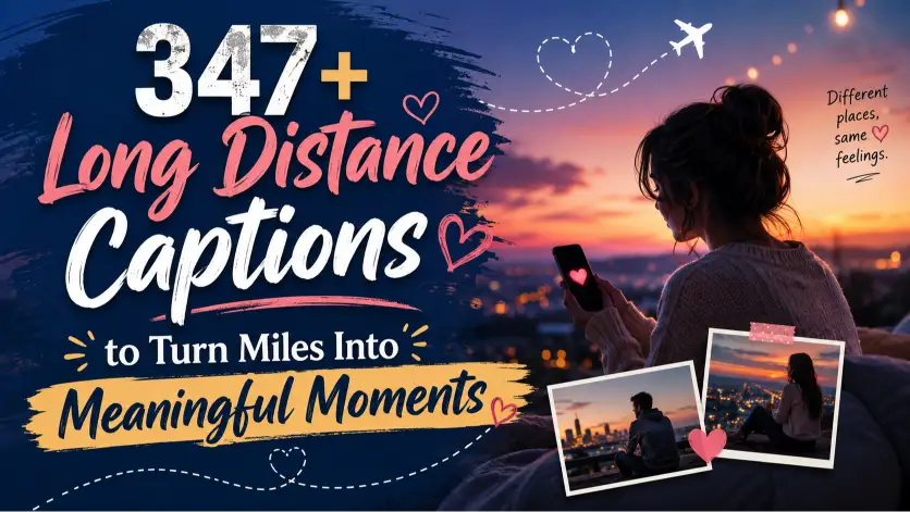 Long distance captions with caption generator
