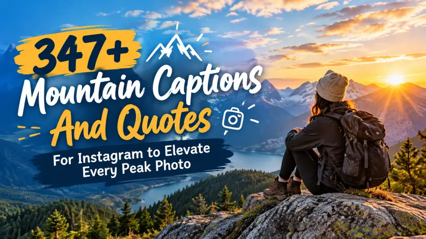 Mountain captions with caption generator