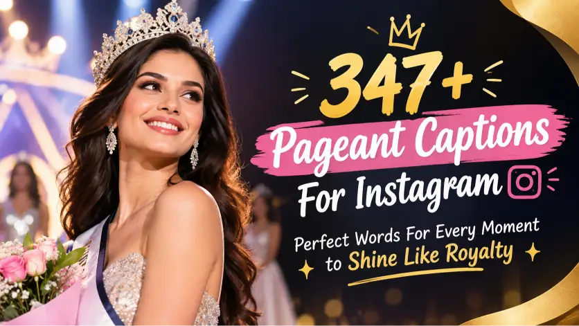 Pageant captions with caption generator