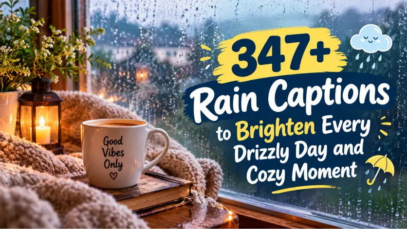 Rain captions with caption generator